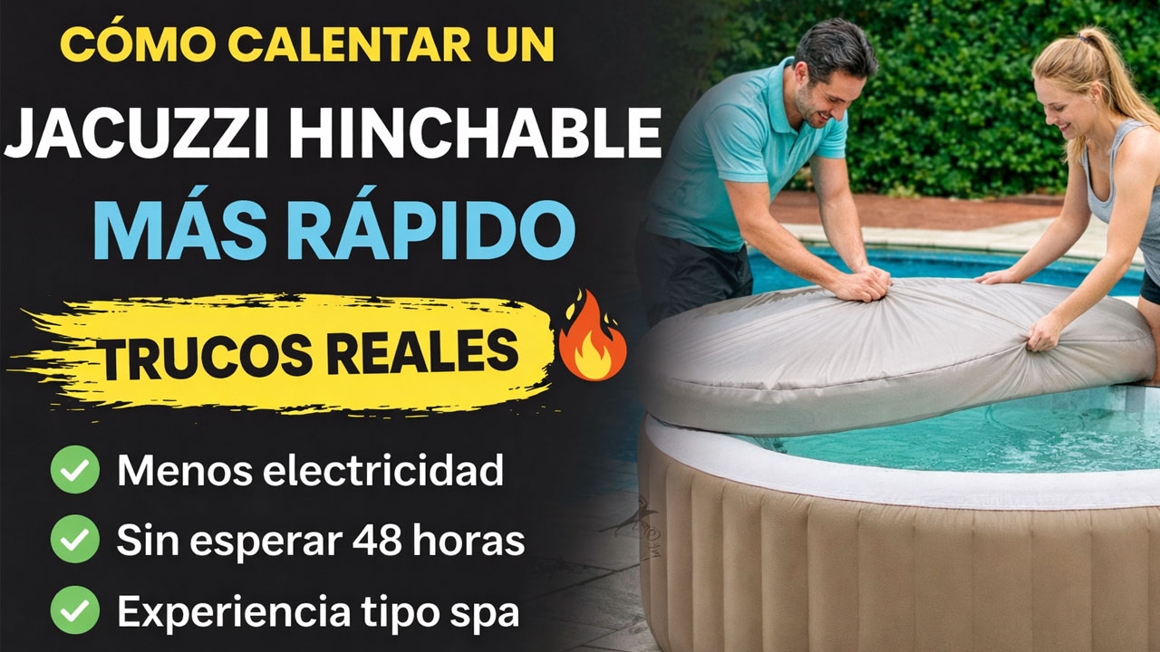 cómo calentar un jacuzzi hinchable más rápido con trucos reales