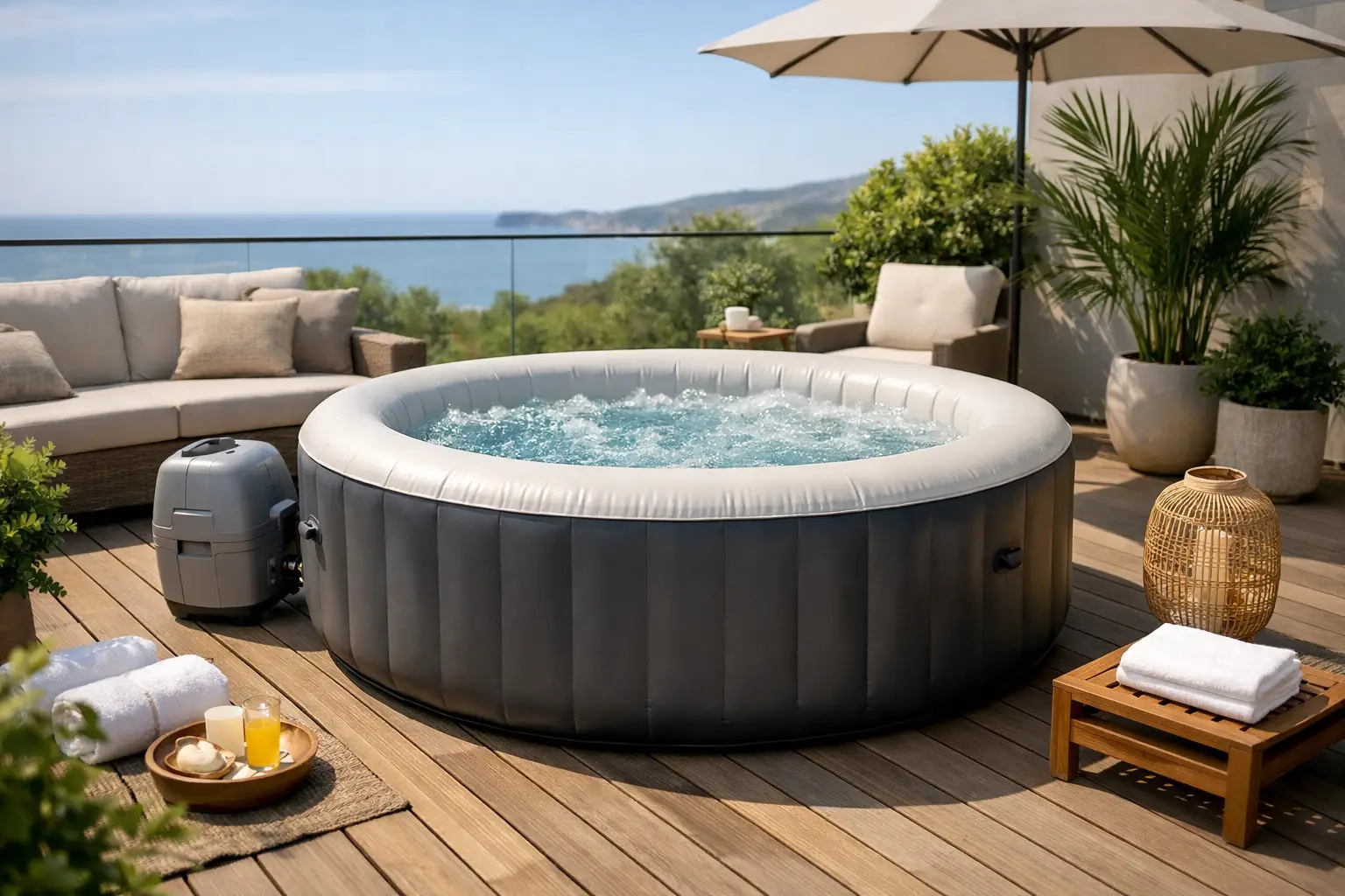 Guía spa hinchable terraza para comprar bien