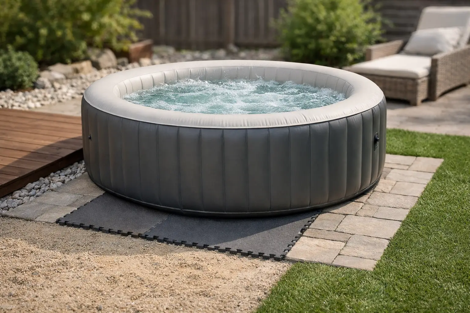 Qué suelo necesita debajo tu jacuzzi hinchable