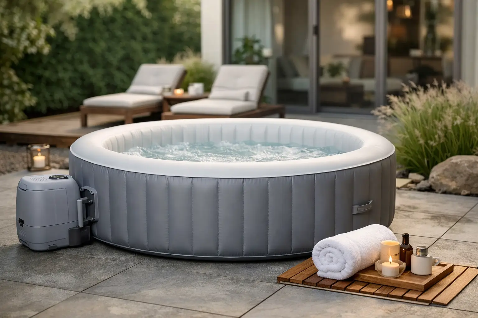 Spa hinchable silencioso para casa: qué comprar