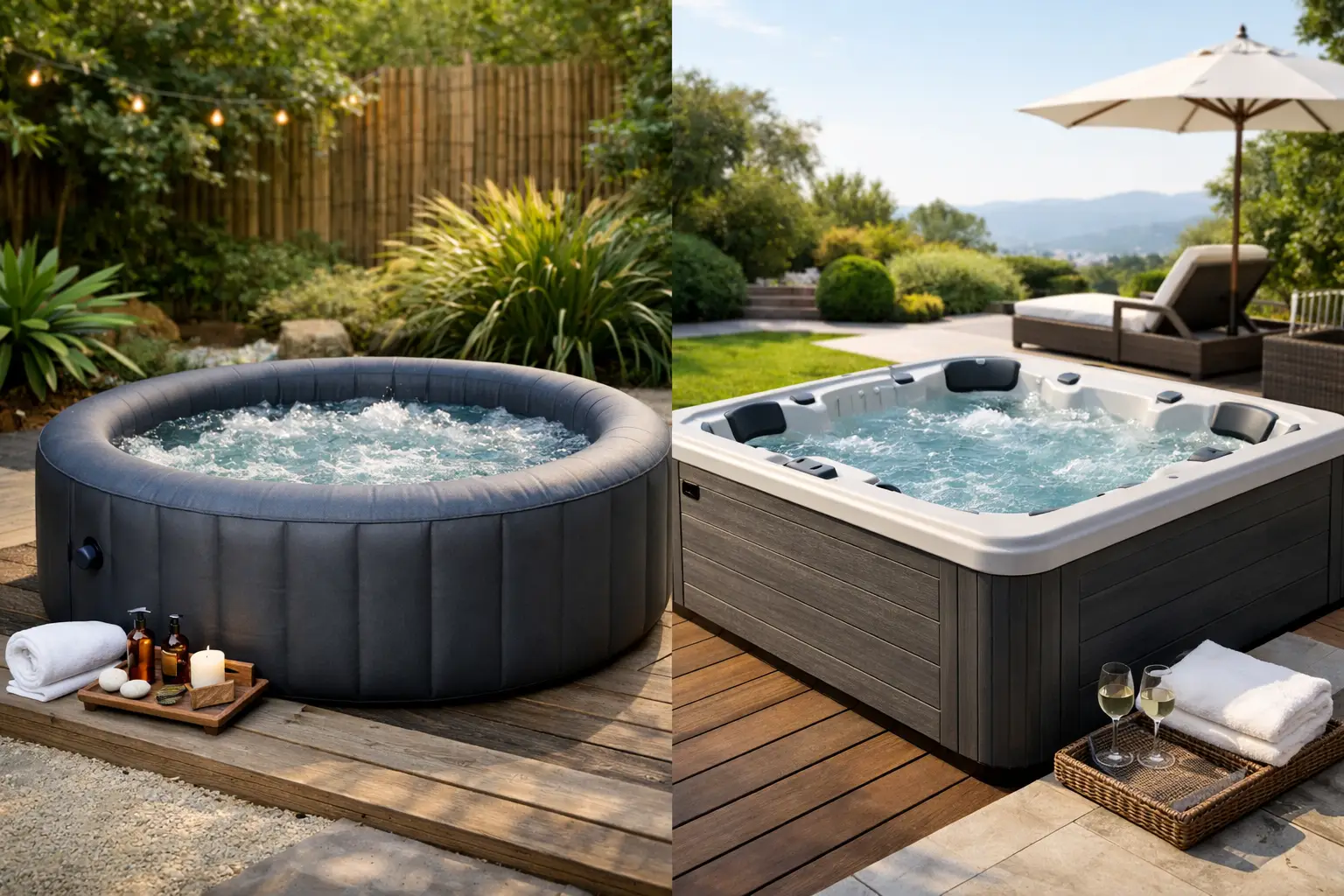 Spa inflable o rígido: cuál comprar para tu casa
