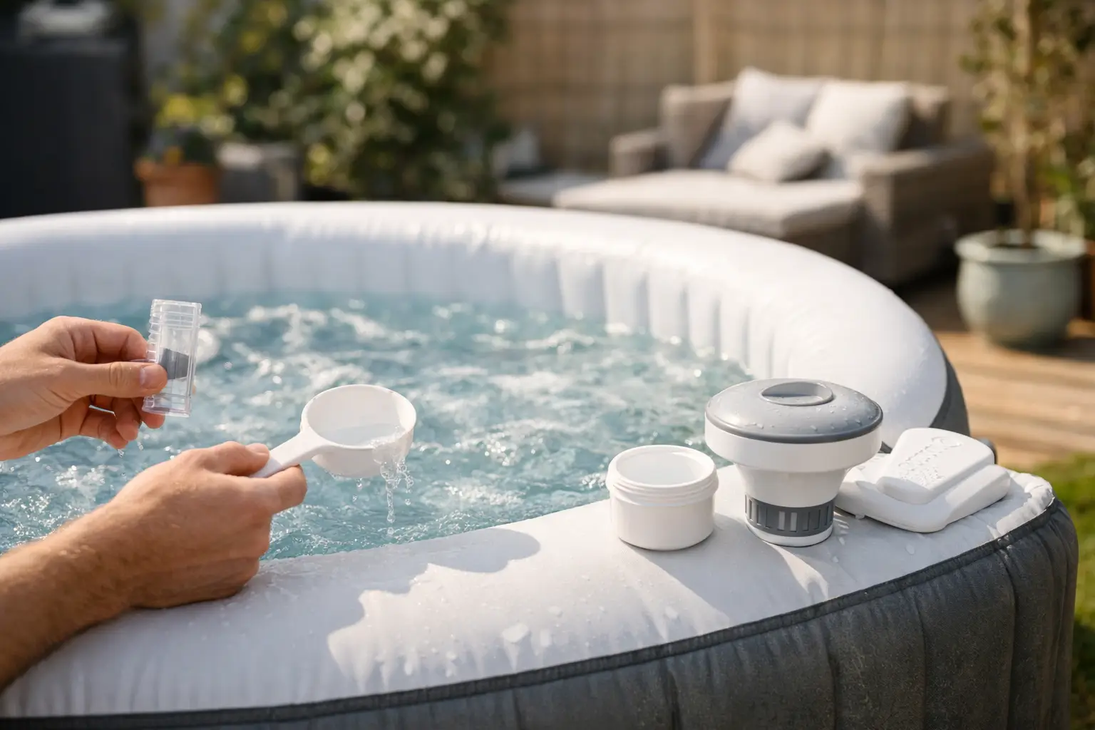 Cada cuánto cambiar el agua del spa hinchable