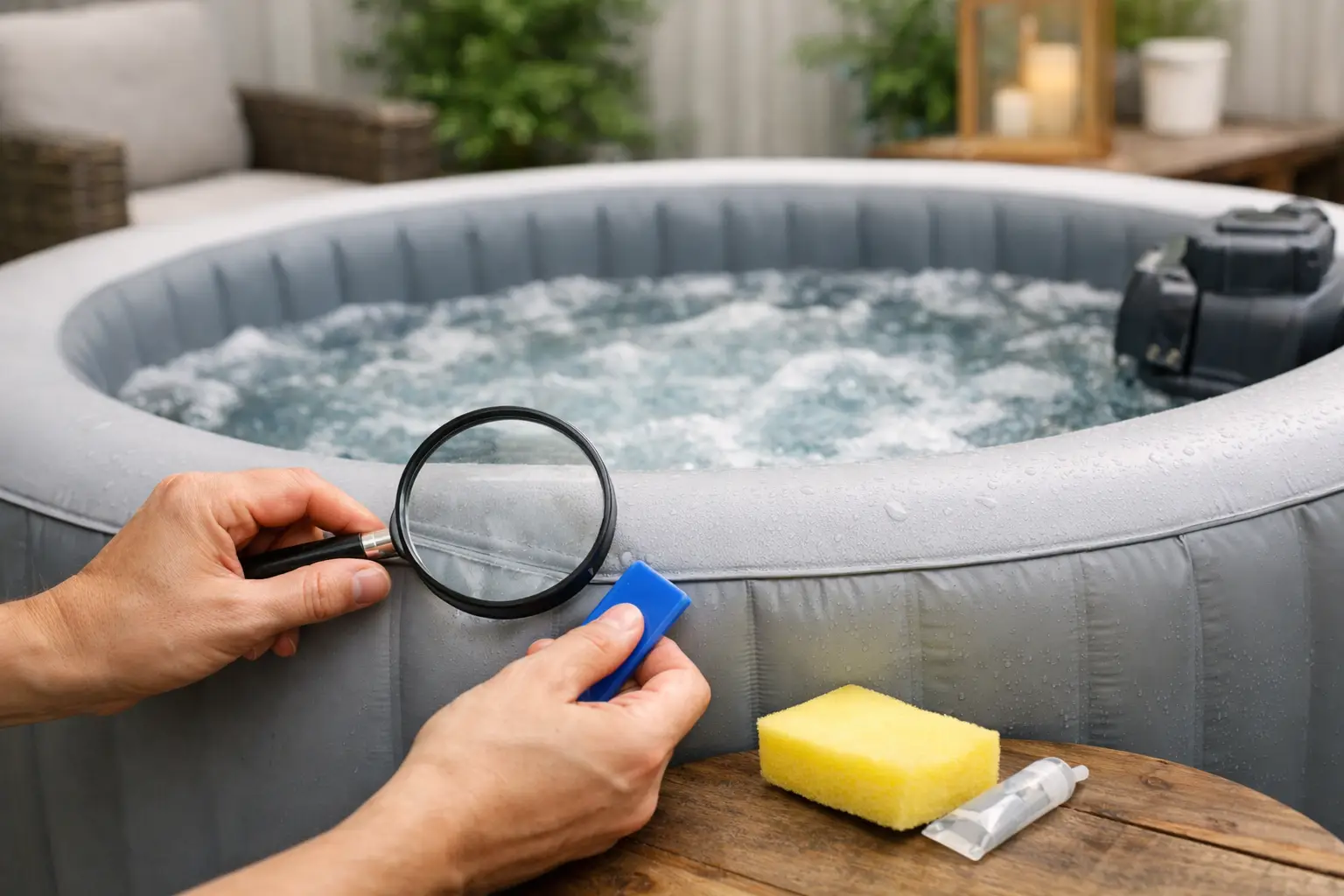 Cómo evitar fugas en un spa hinchable en casa