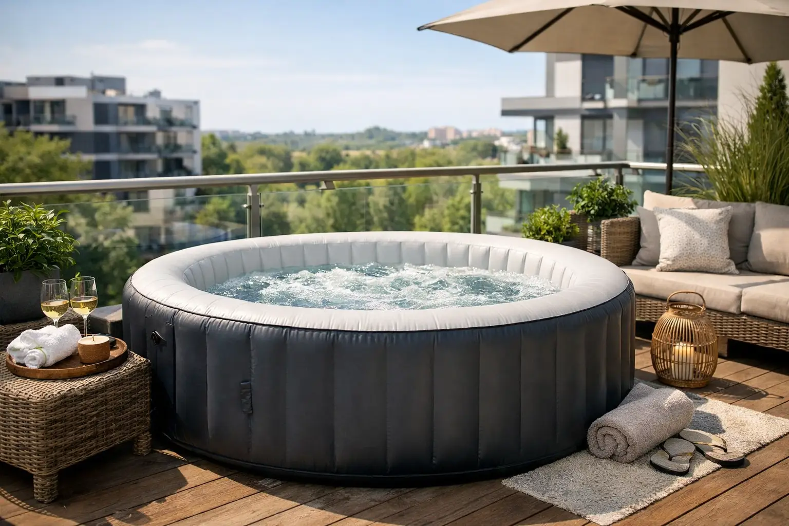 Mejores spas hinchables para balcón: 5 opciones