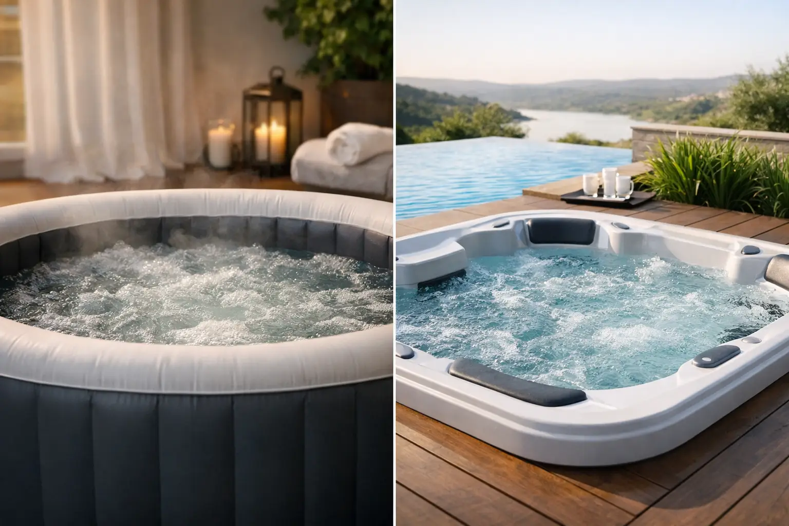 Spa de aire o agua: cuál comprar para casa